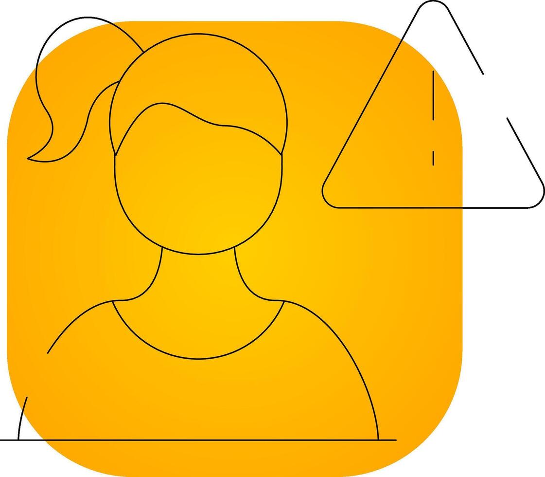 Cautious Creative Icon Design vector