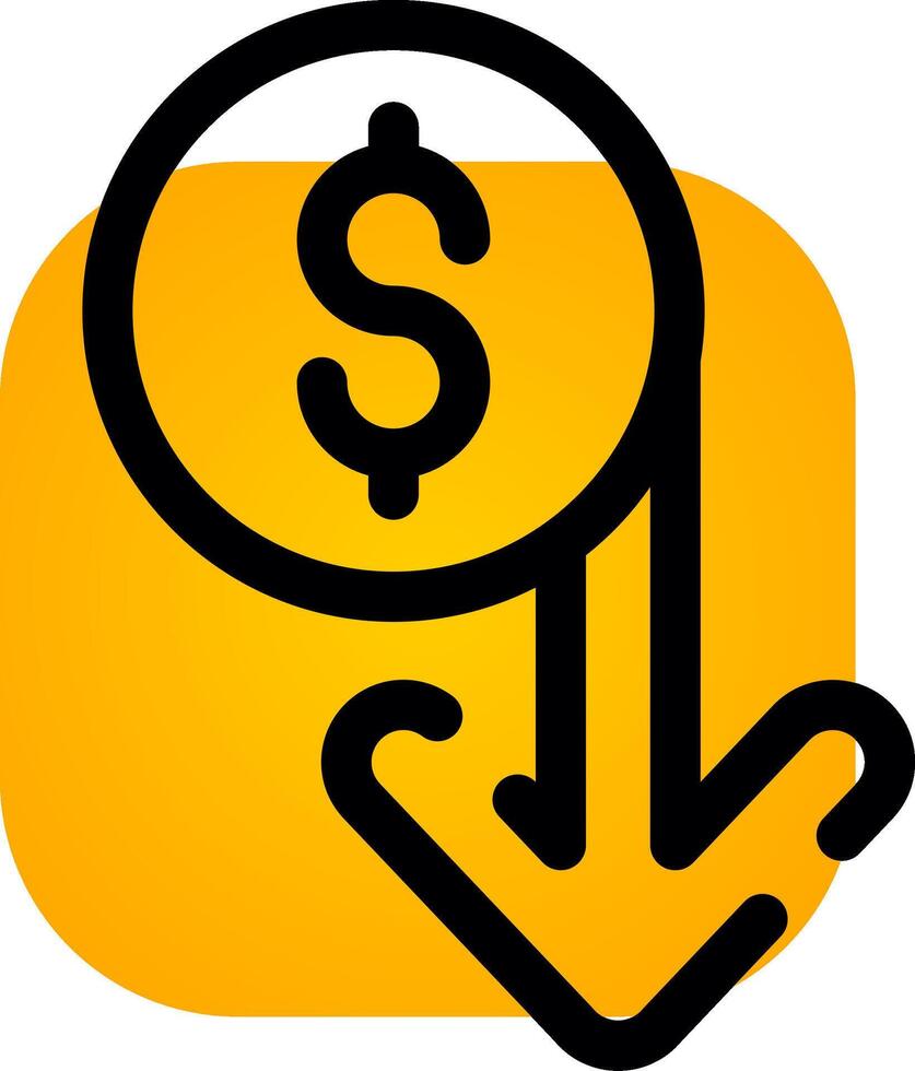 Capitalized Cost Reduction Creative Icon Design vector