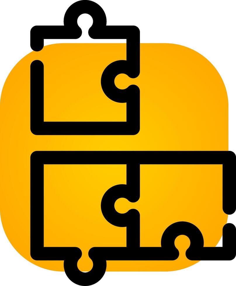 Puzzle Creative Icon Design vector