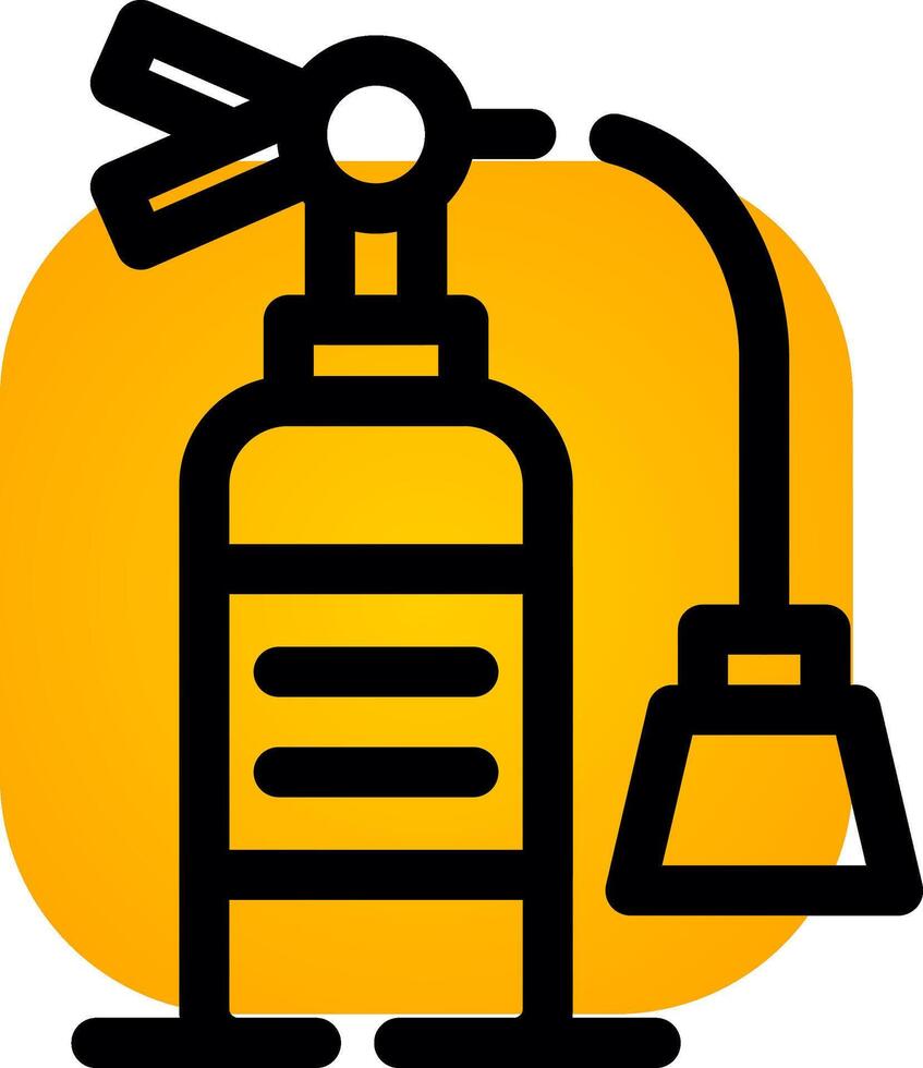 Fire Extinguisher Creative Icon Design vector