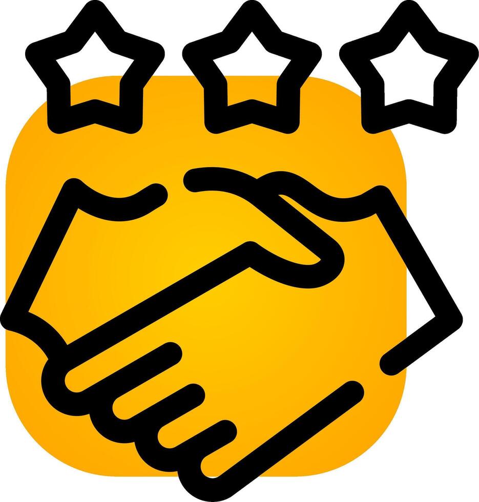 Game Handshake Creative Icon Design vector