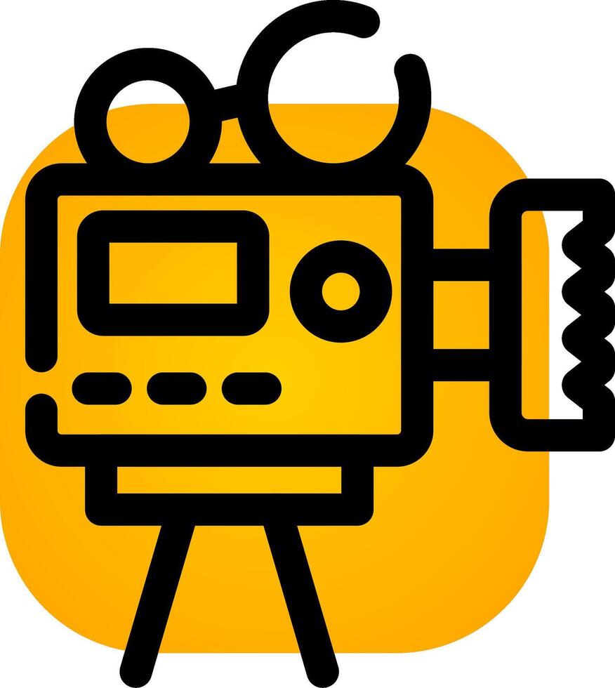 Video Camera Creative Icon Design vector