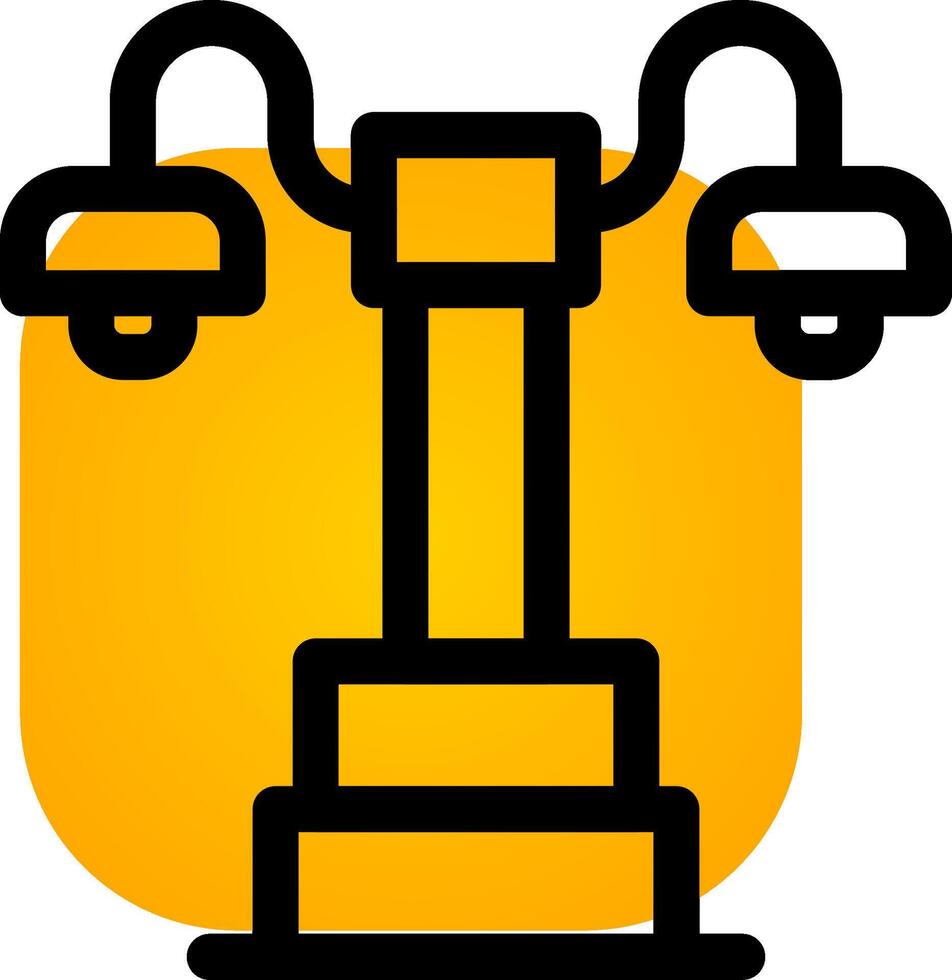 Streetlight Creative Icon Design vector