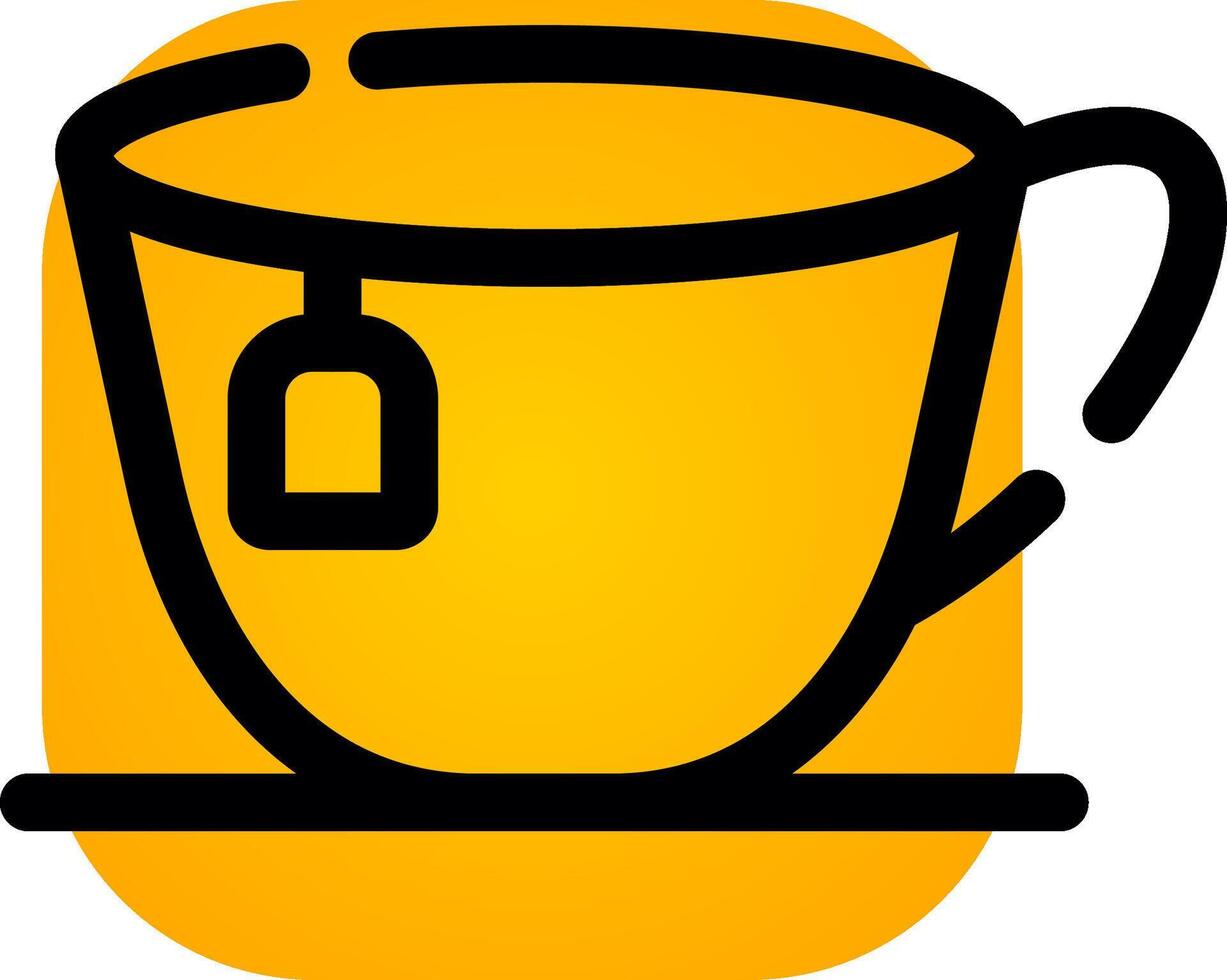 Tea Cup Creative Icon Design vector