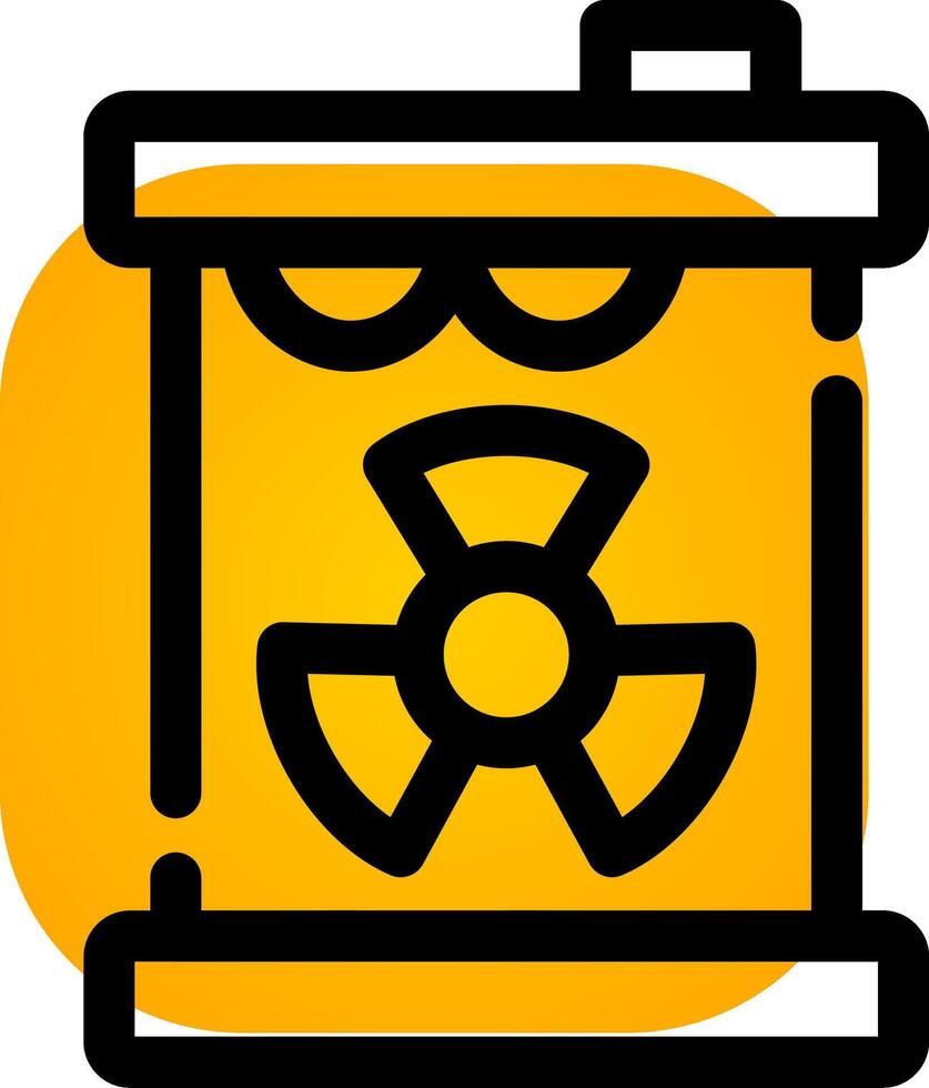 Toxic Waste Creative Icon Design vector