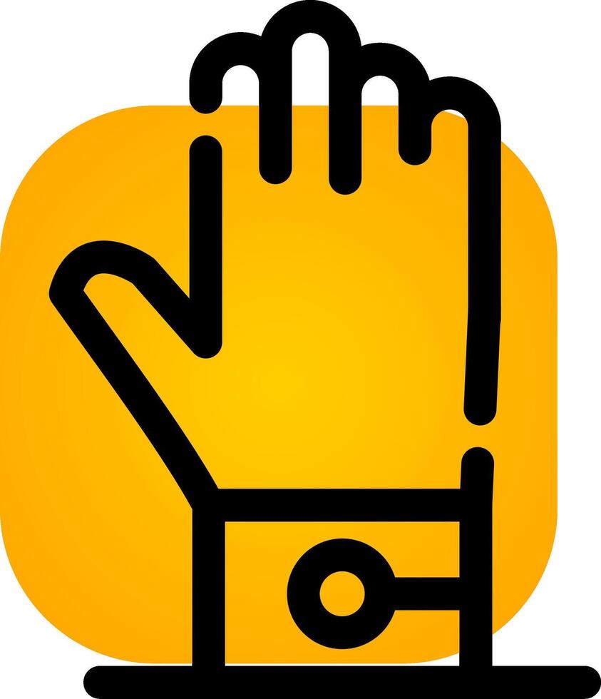 diseño de icono creativo de guante vector