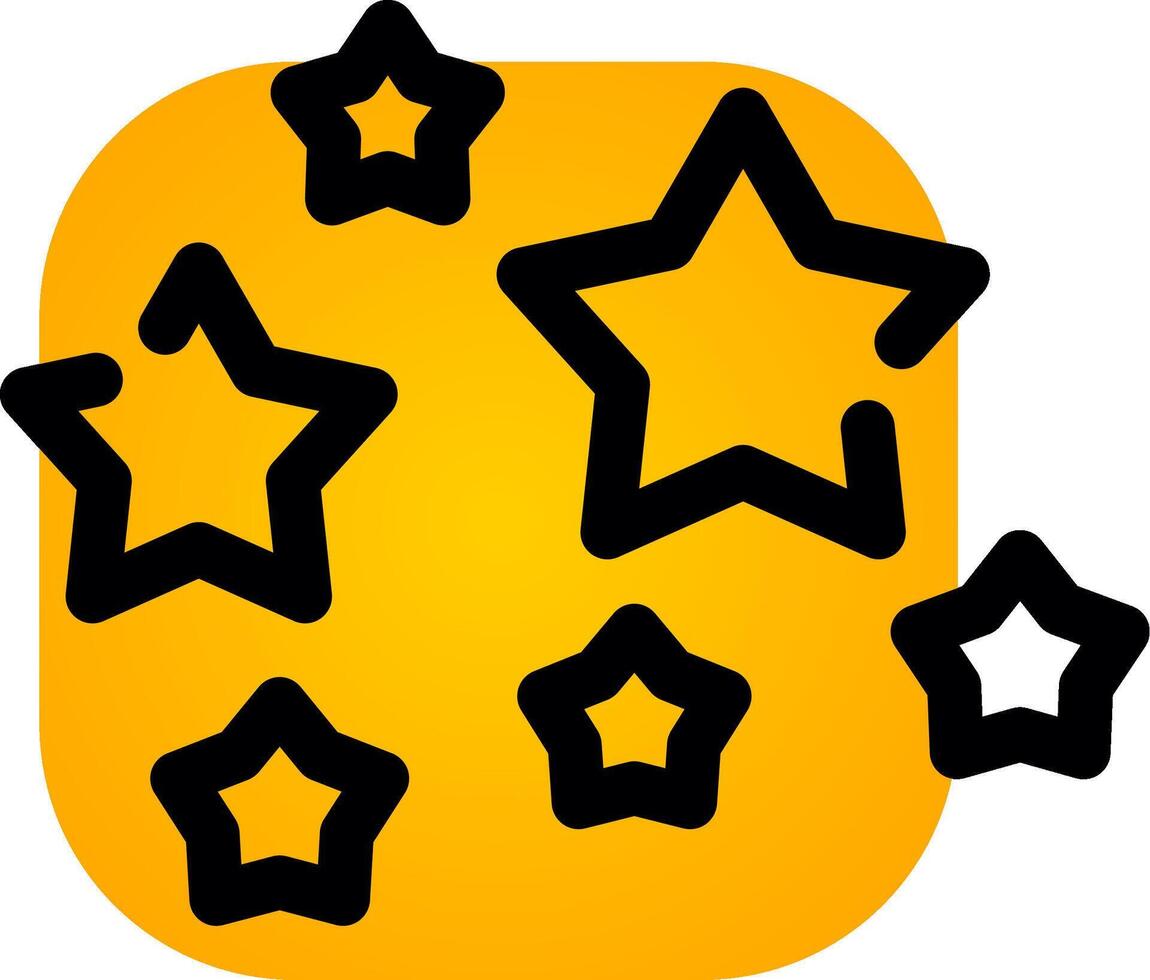 diseño de icono creativo de estrellas vector