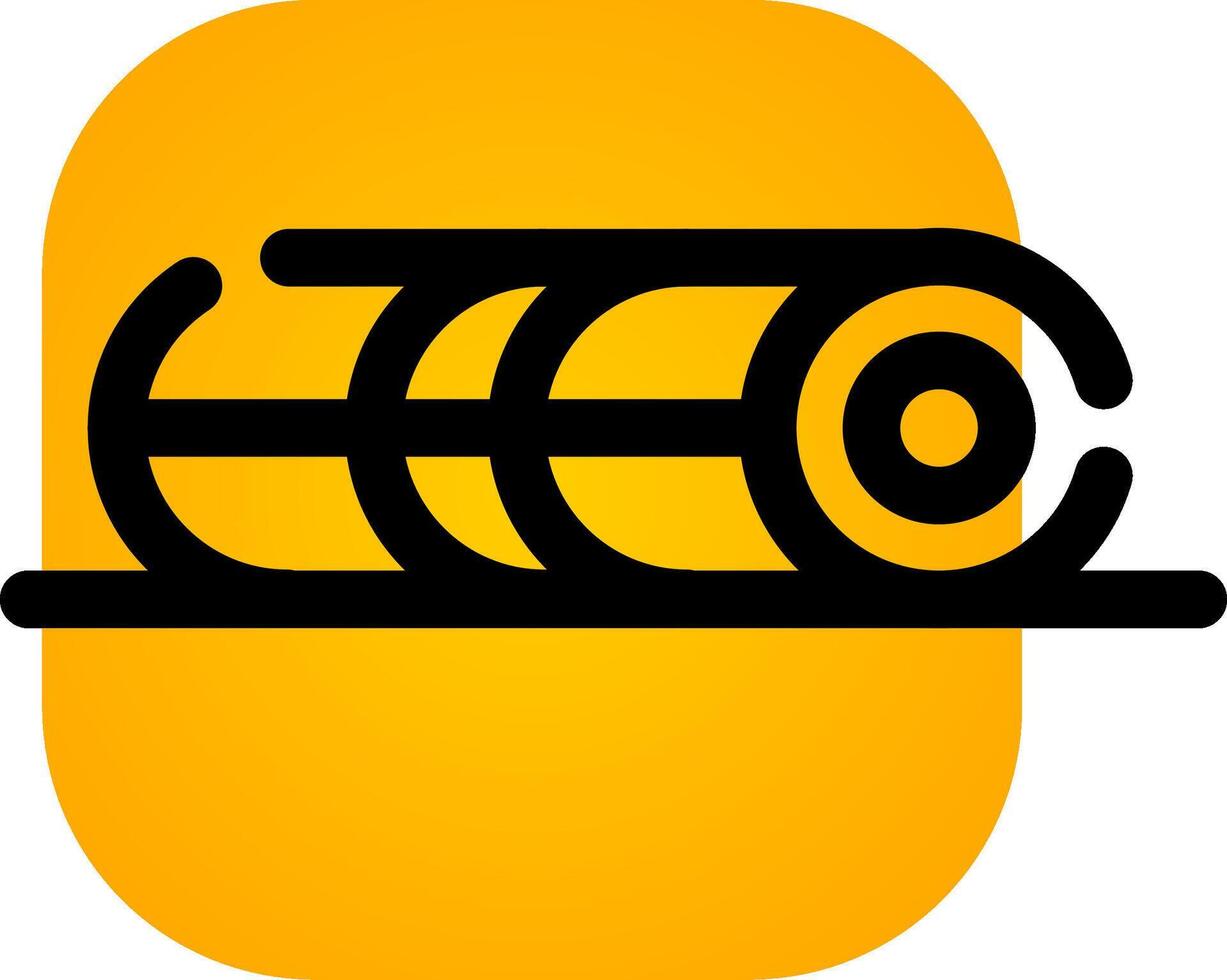 Foam Roller Creative Icon Design vector