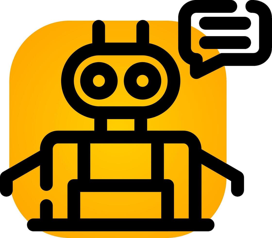 Chatbot Creative Icon Design vector