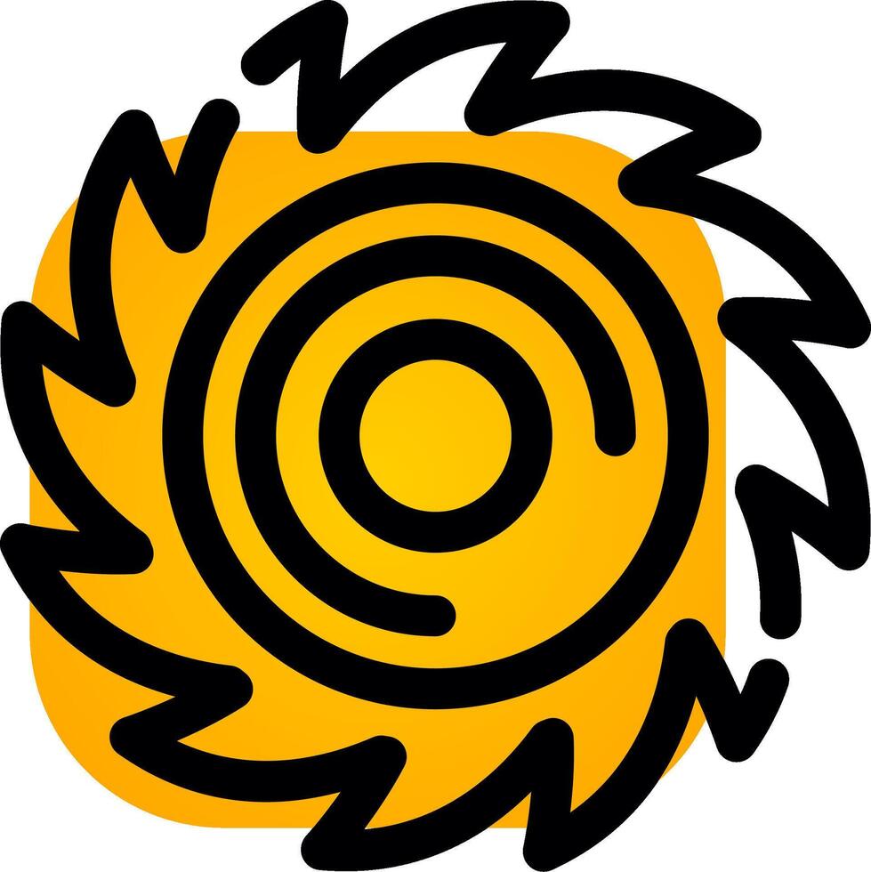Saw Blade Creative Icon Design vector