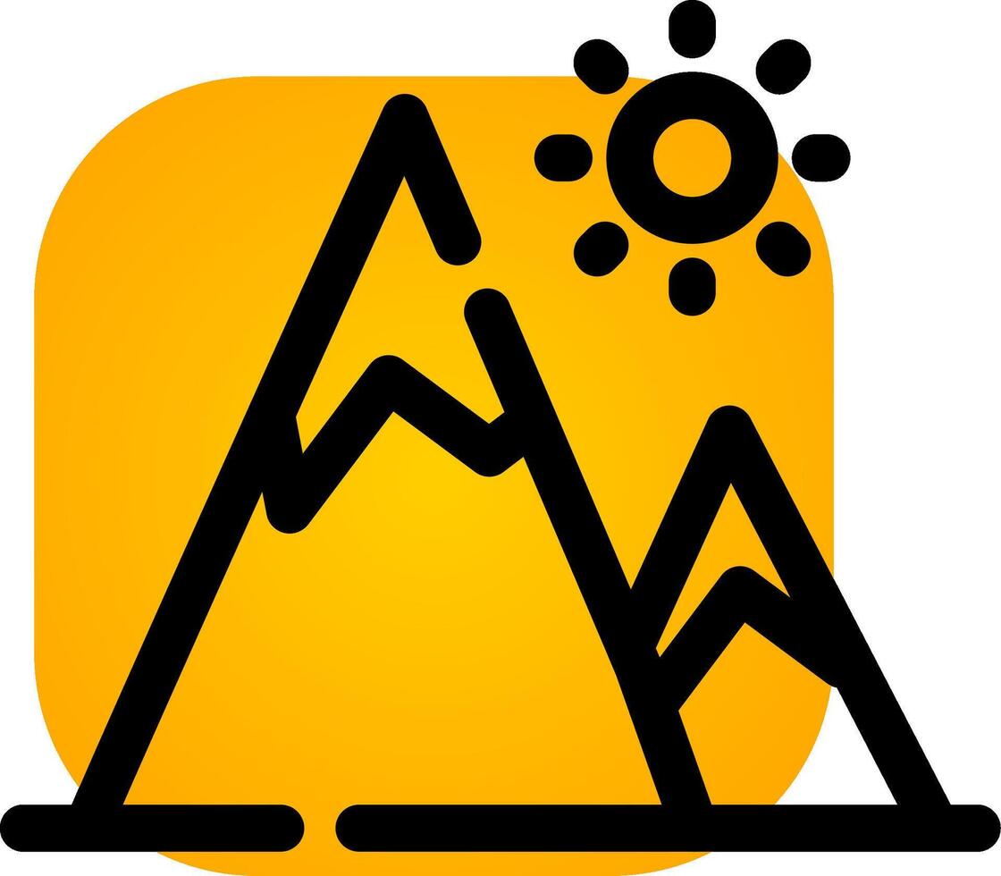 Mountain Creative Icon Design vector