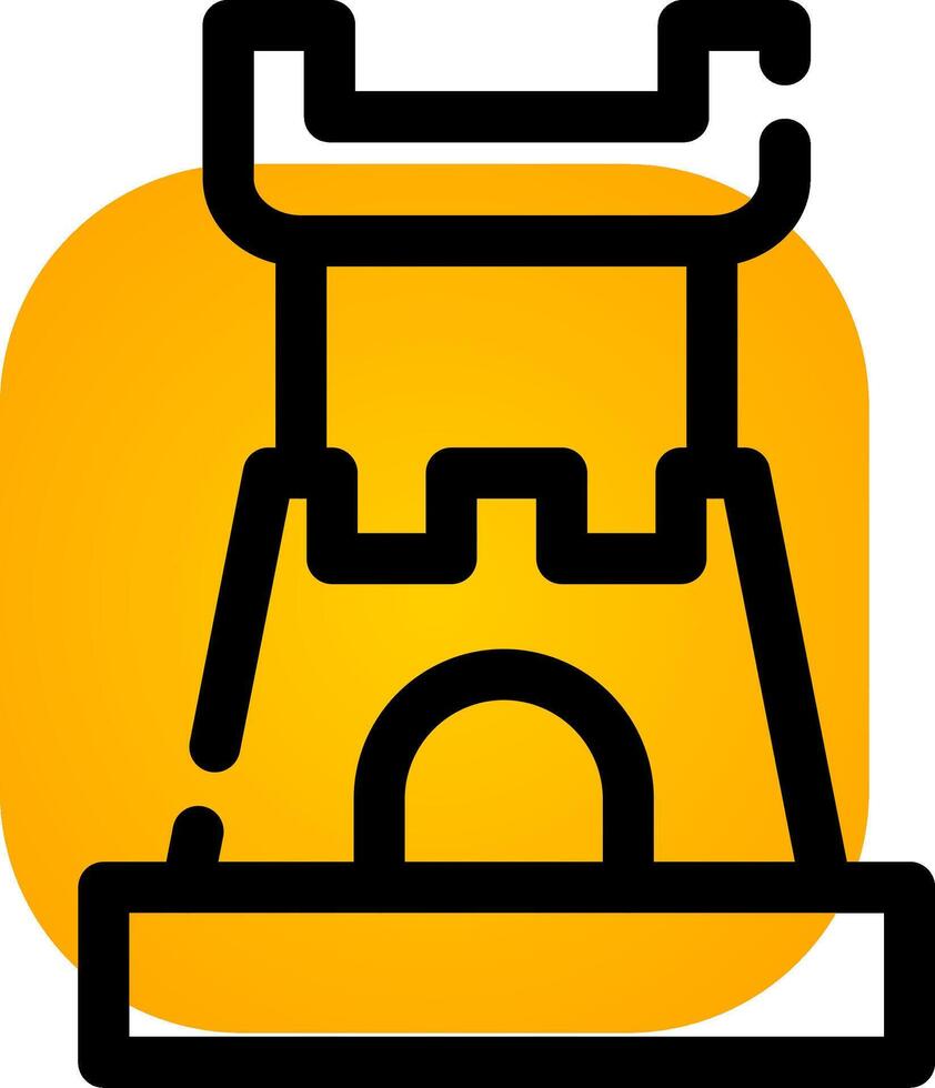 Castle Creative Icon Design vector
