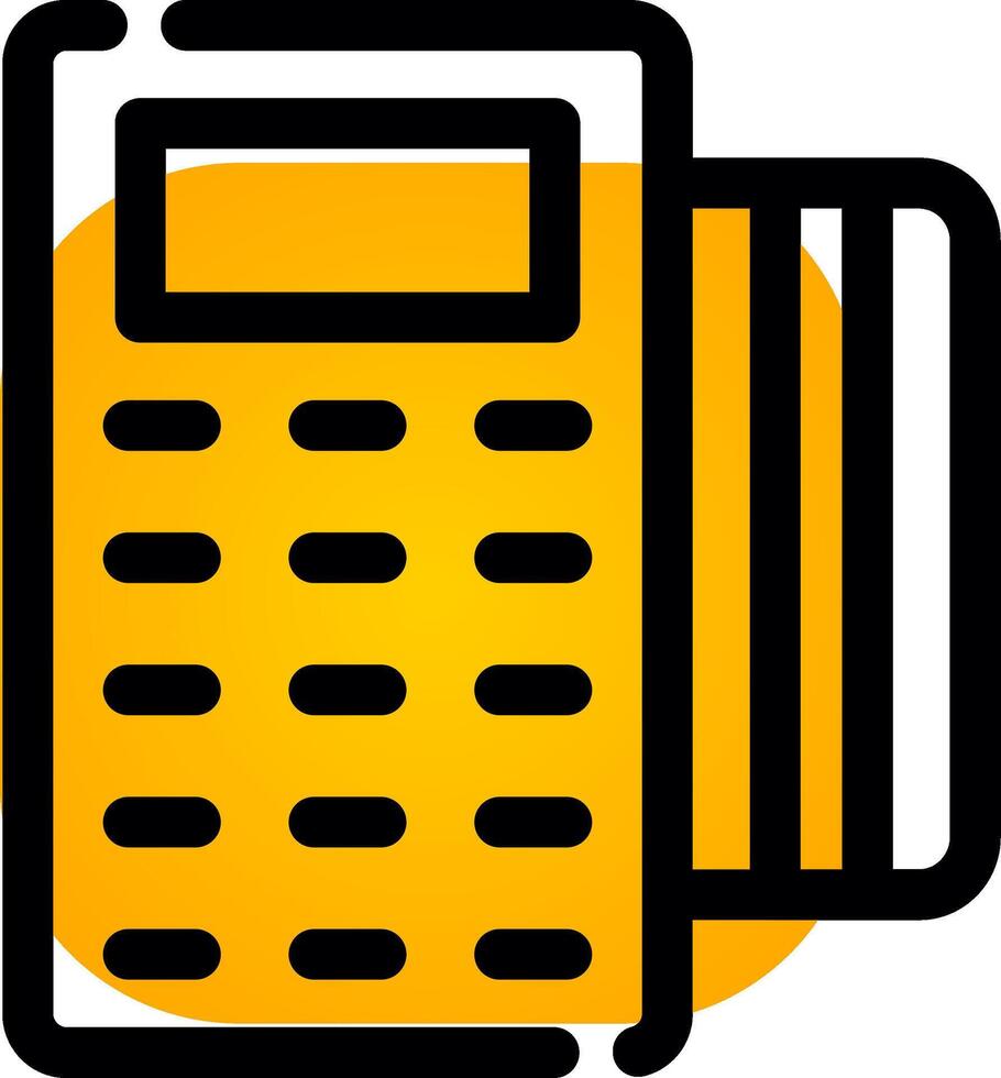 Pos Terminal Creative Icon Design vector