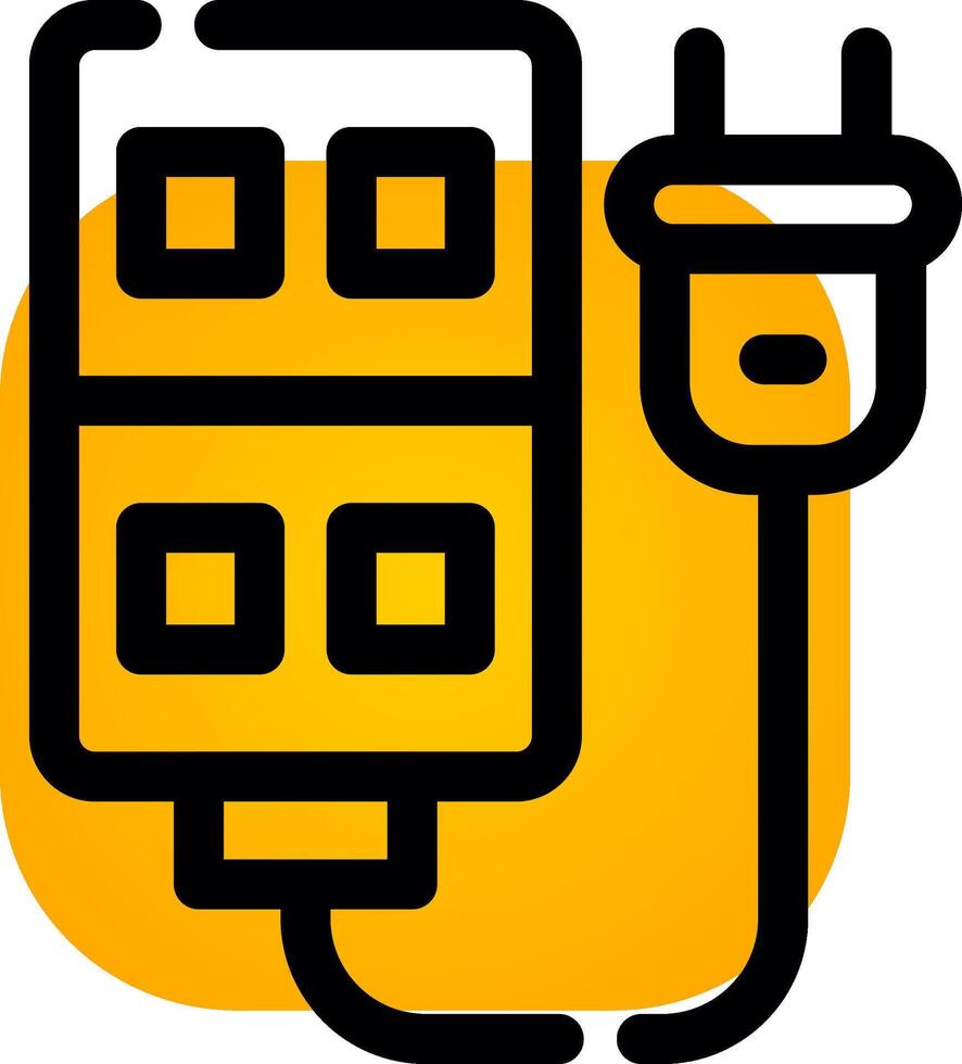 Power Strip Creative Icon Design vector