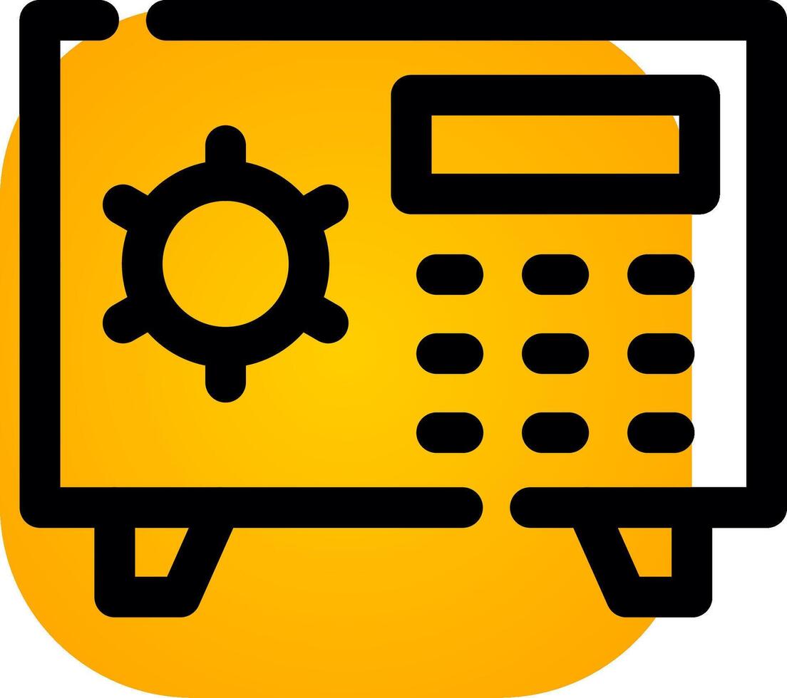 Safe Box Creative Icon Design vector