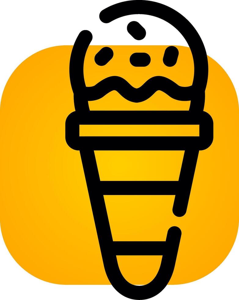 Ice Cream Cone Creative Icon Design vector