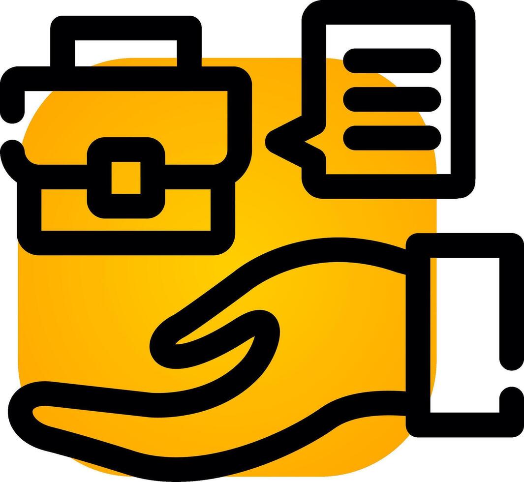 Job Offer Creative Icon Design vector