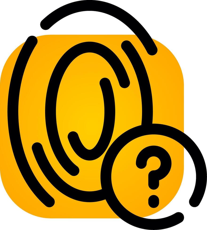 Fingerprint Creative Icon Design vector