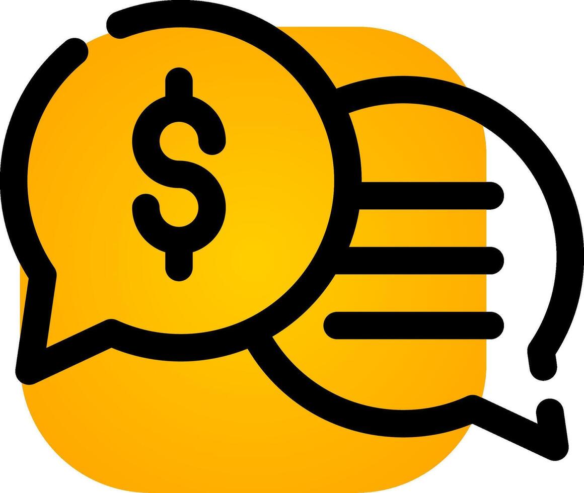 Business Dialog Creative Icon Design vector