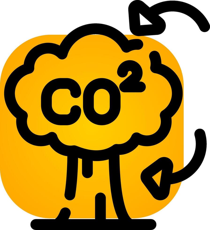 CO2 Creative Icon Design vector