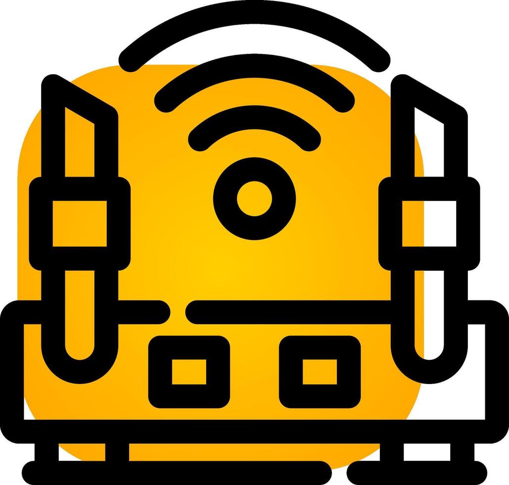 Wifi Router Creative Icon Design vector