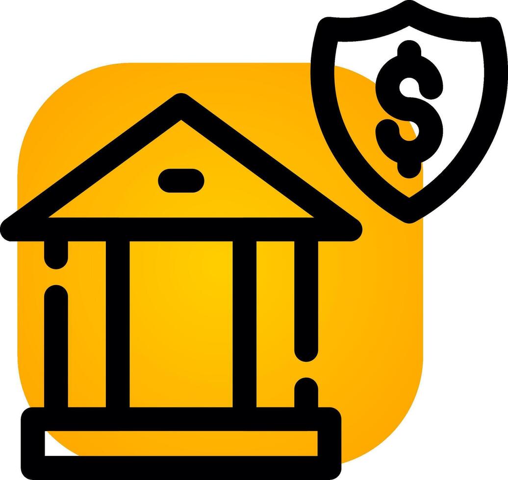 Banking Security Creative Icon Design vector