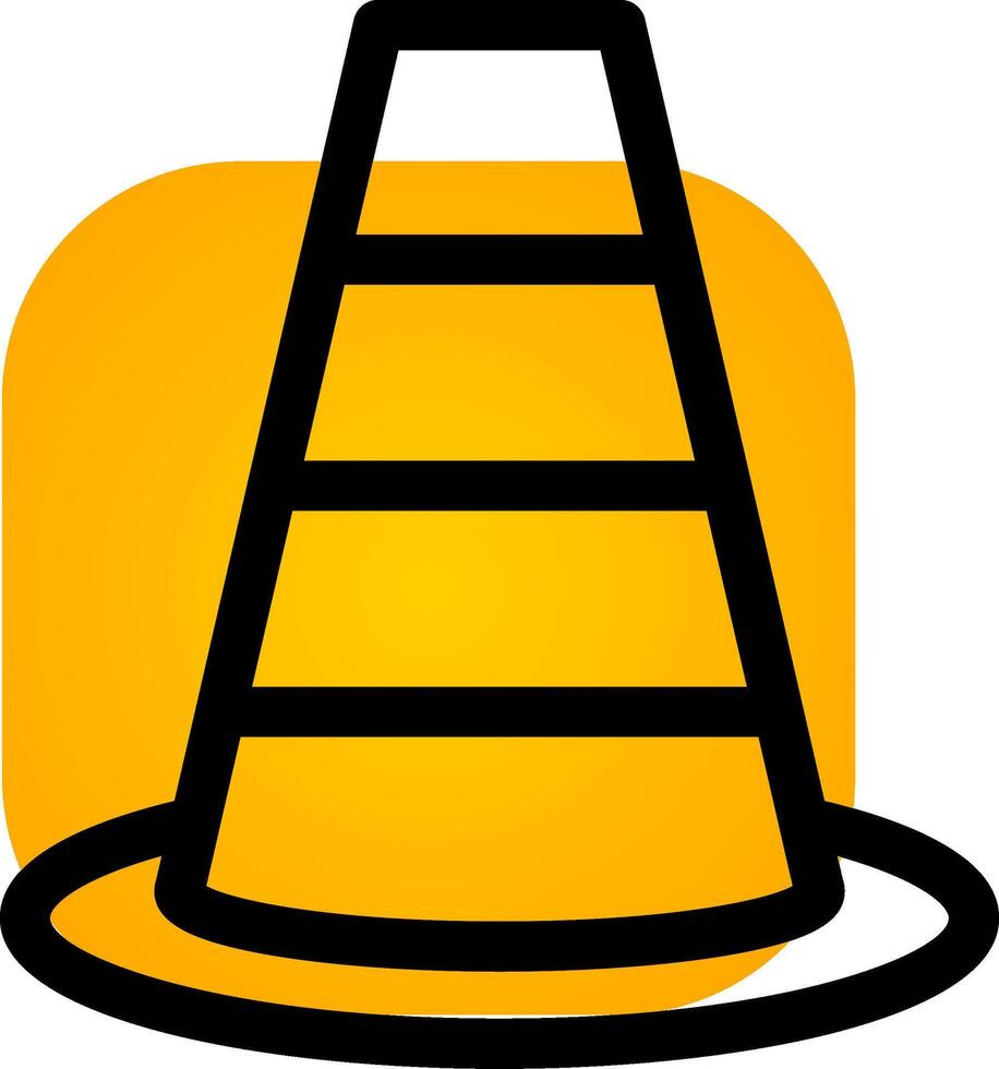 Traffic Cone Creative Icon Design vector