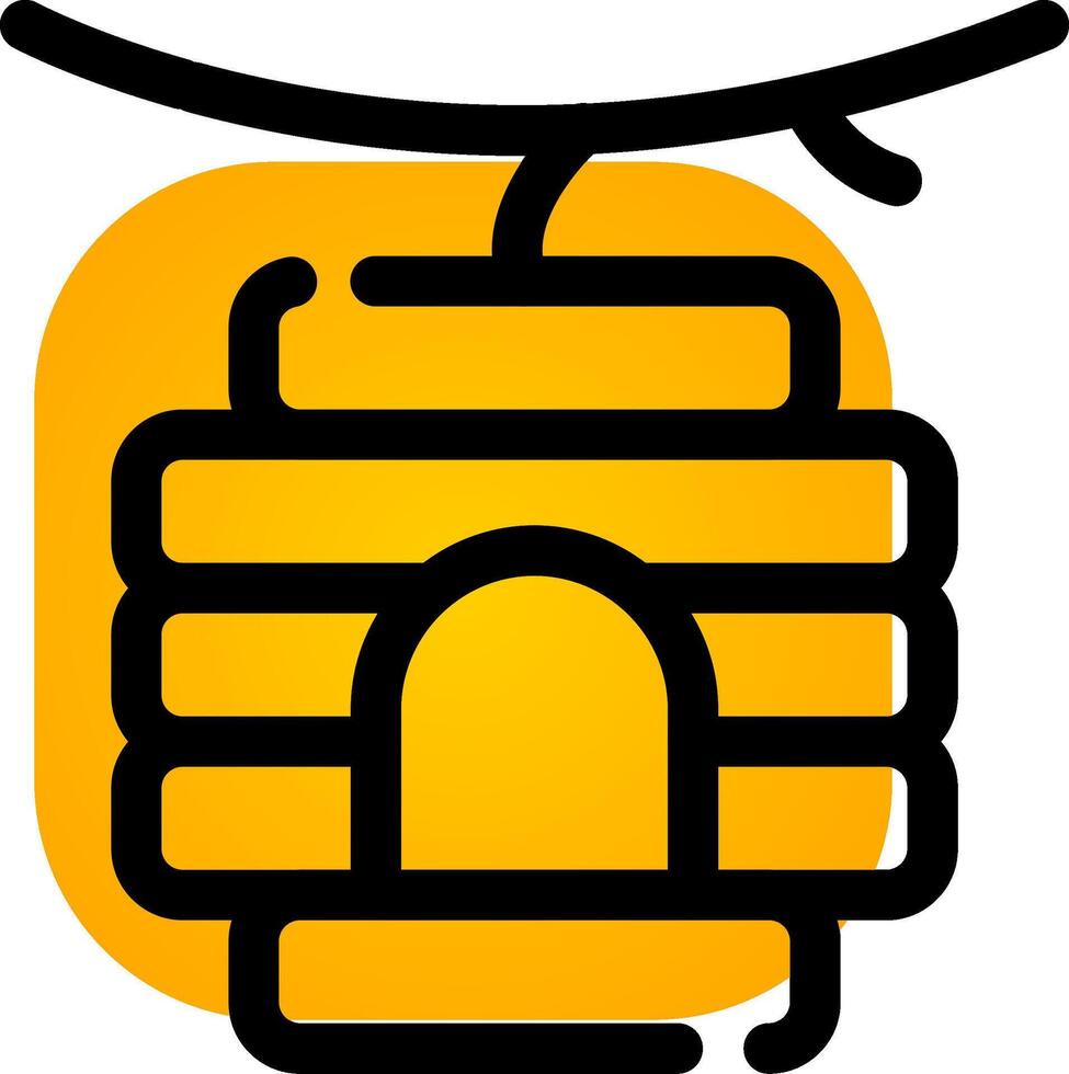 Bee Hive Creative Icon Design vector
