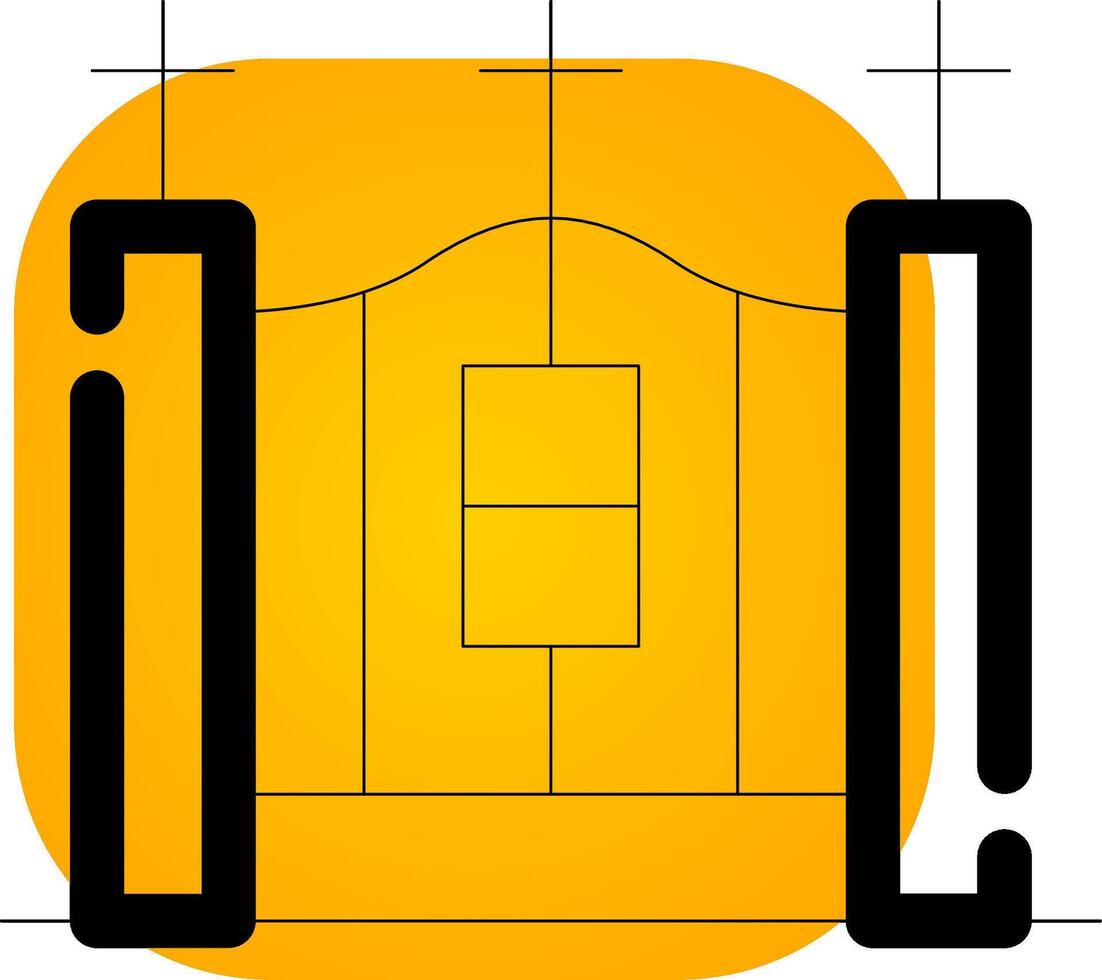 Cemetery Gate Creative Icon Design vector