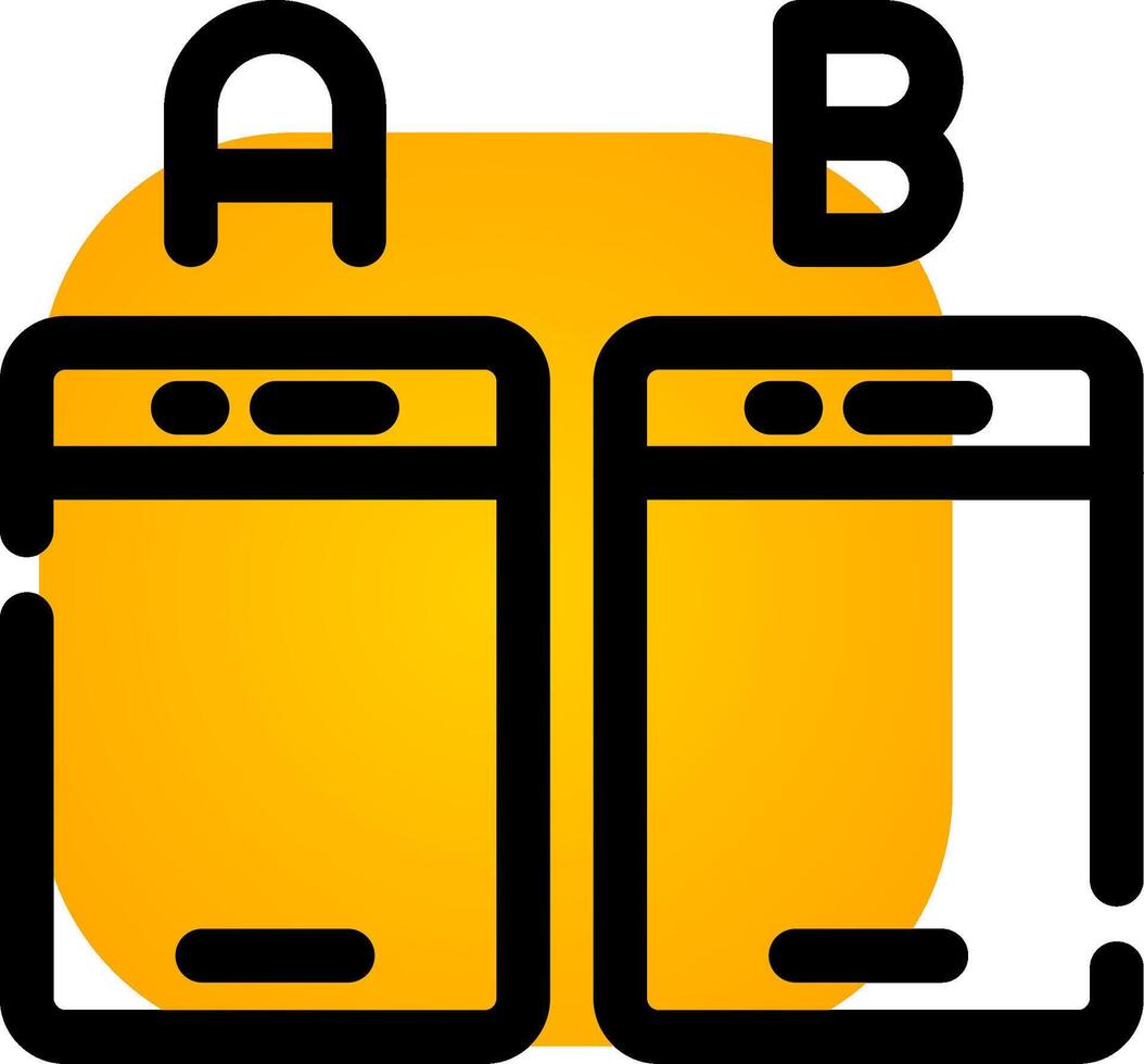 Ab Testing Creative Icon Design vector