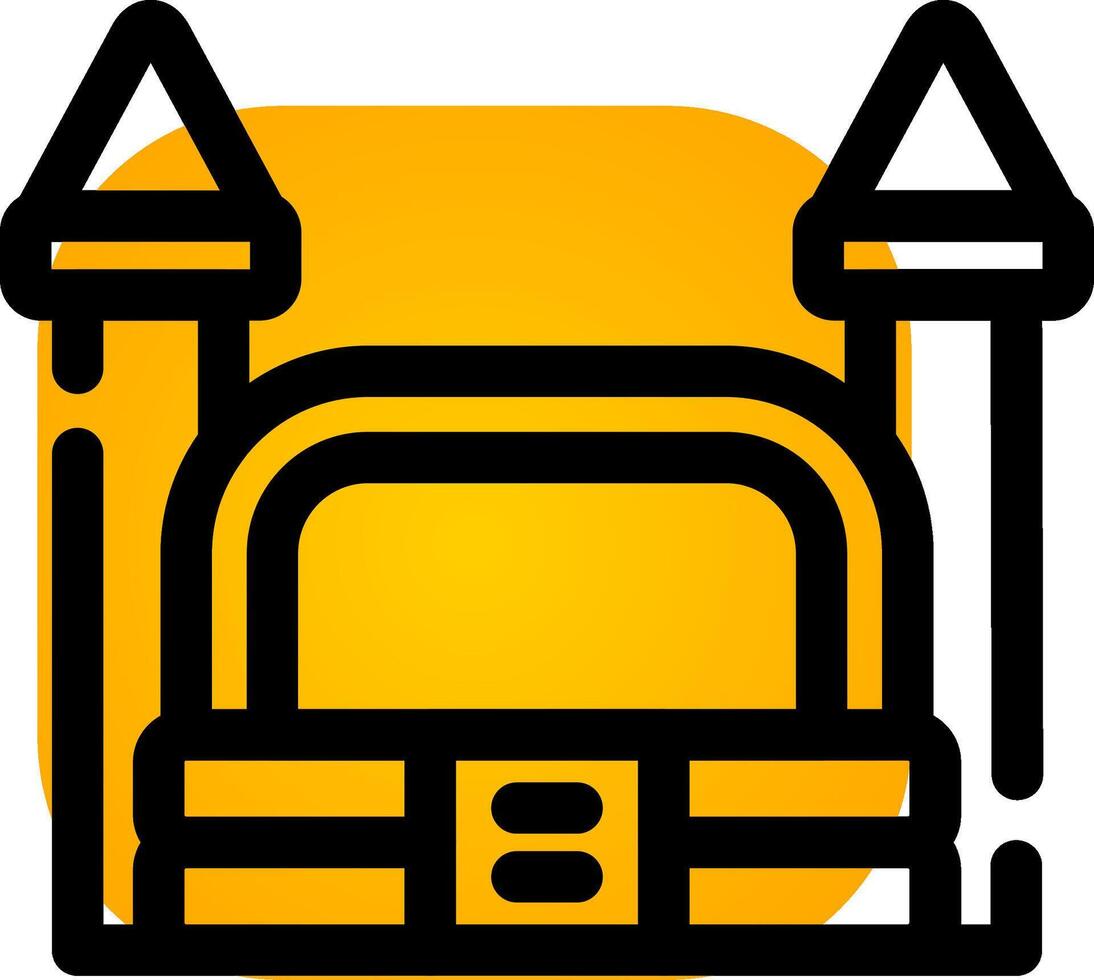 Bouncy Castle Creative Icon Design vector