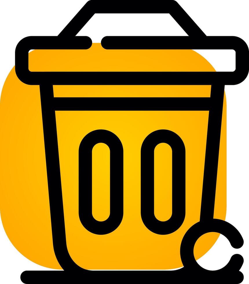 diseño de icono creativo de cubo de basura vector