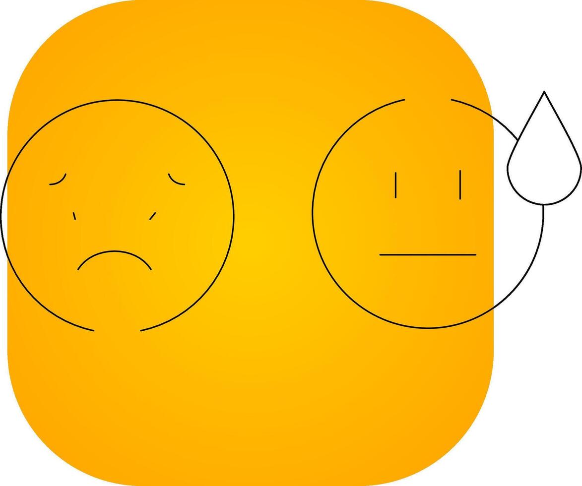 Basic Emotion Creative Icon Design vector