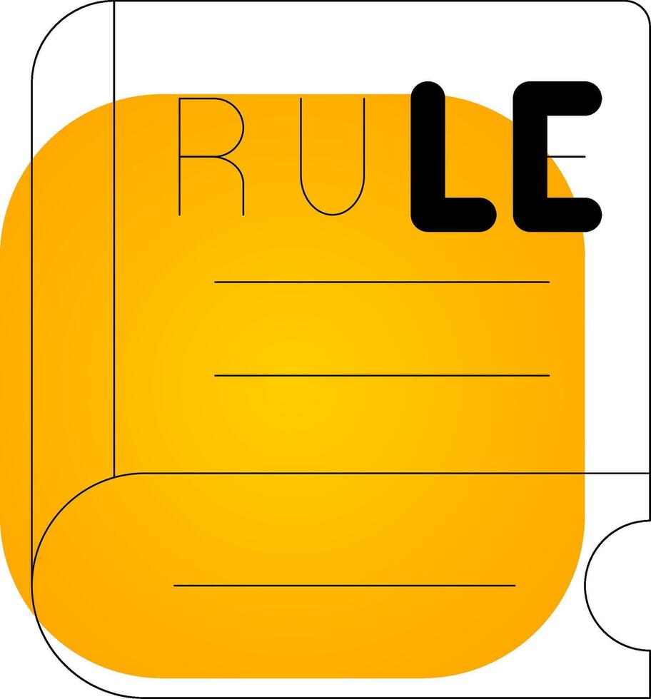 diseño de icono creativo de regla vector