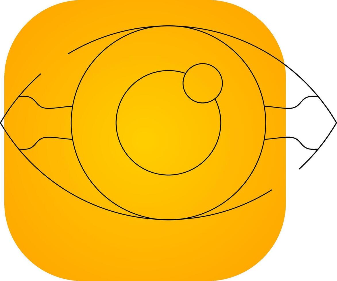 Cataract Creative Icon Design vector