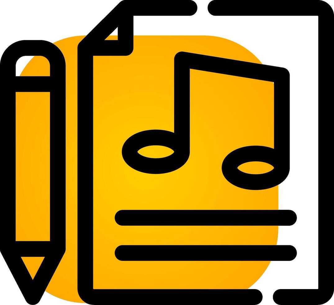 Music Score Creative Icon Design vector