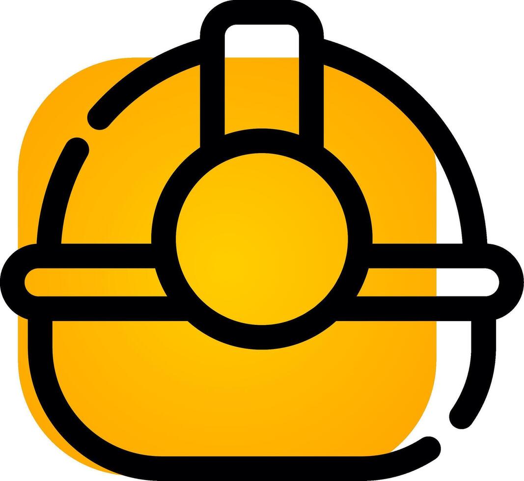 Glyph Gradient Circle Design vector