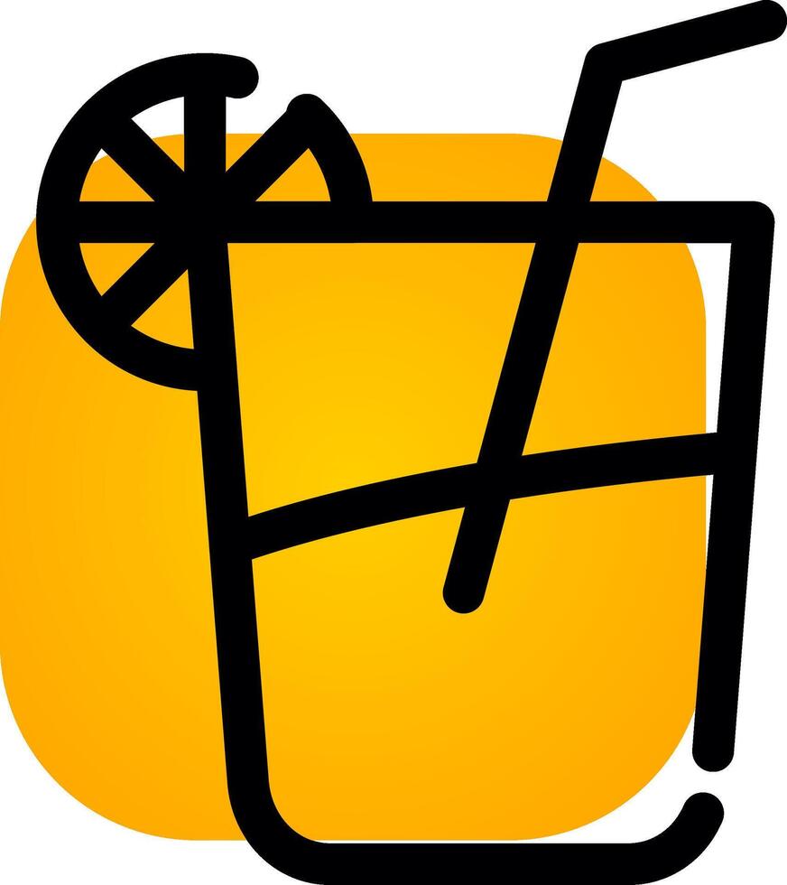 Cocktail Creative Icon Design vector