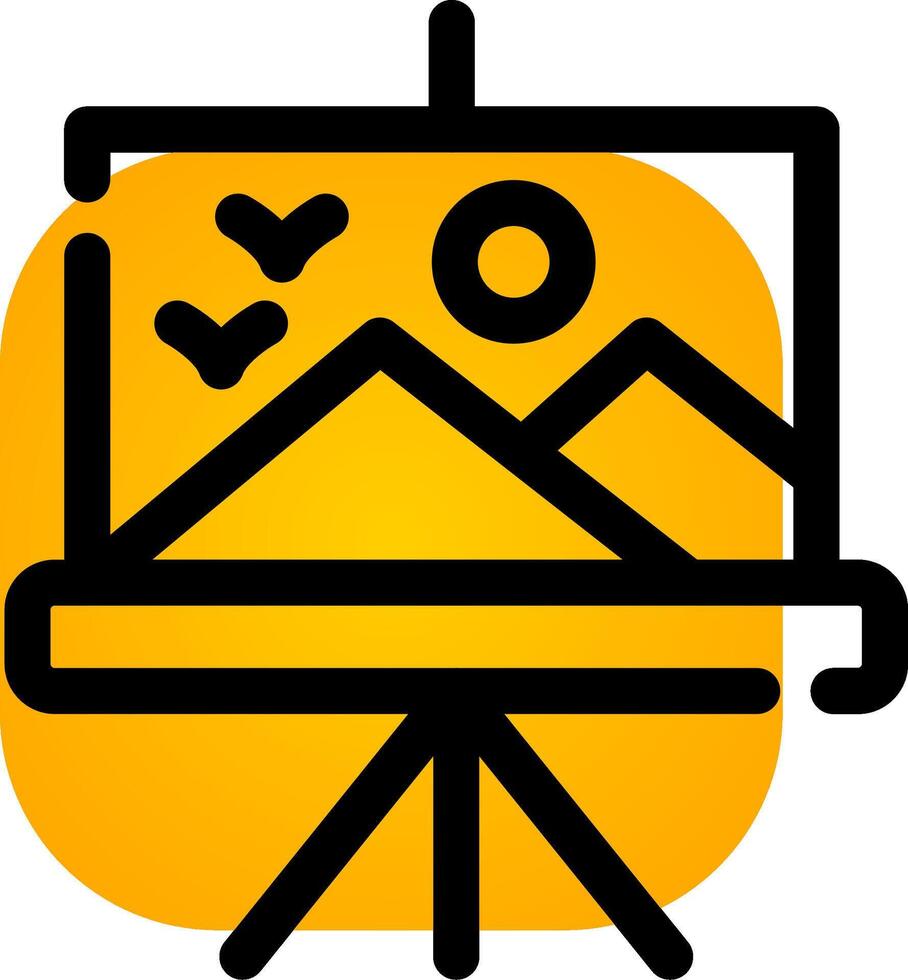Canvas Creative Icon Design vector