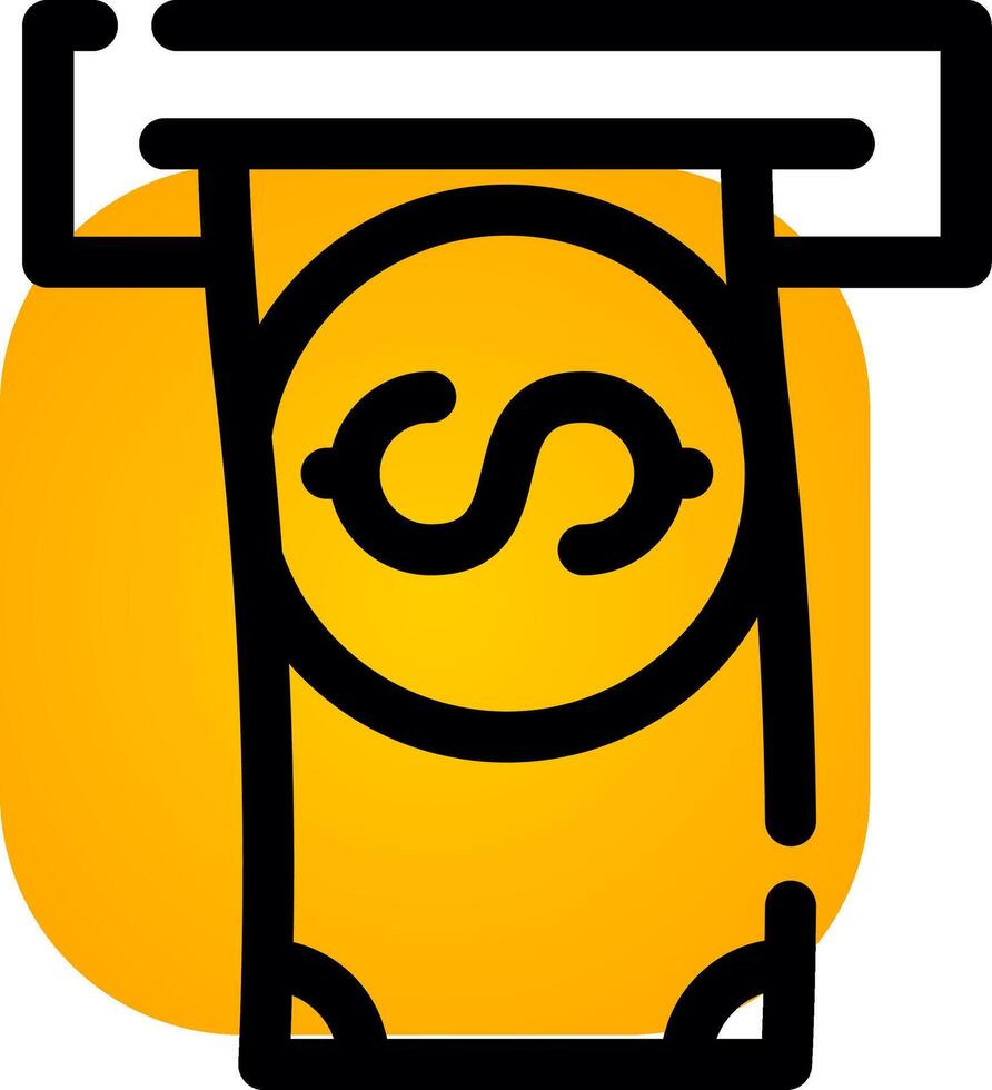 Withdrawal Creative Icon Design vector