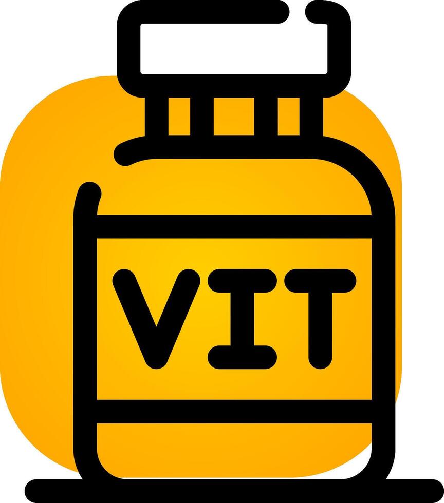 diseño de icono creativo de vitaminas vector