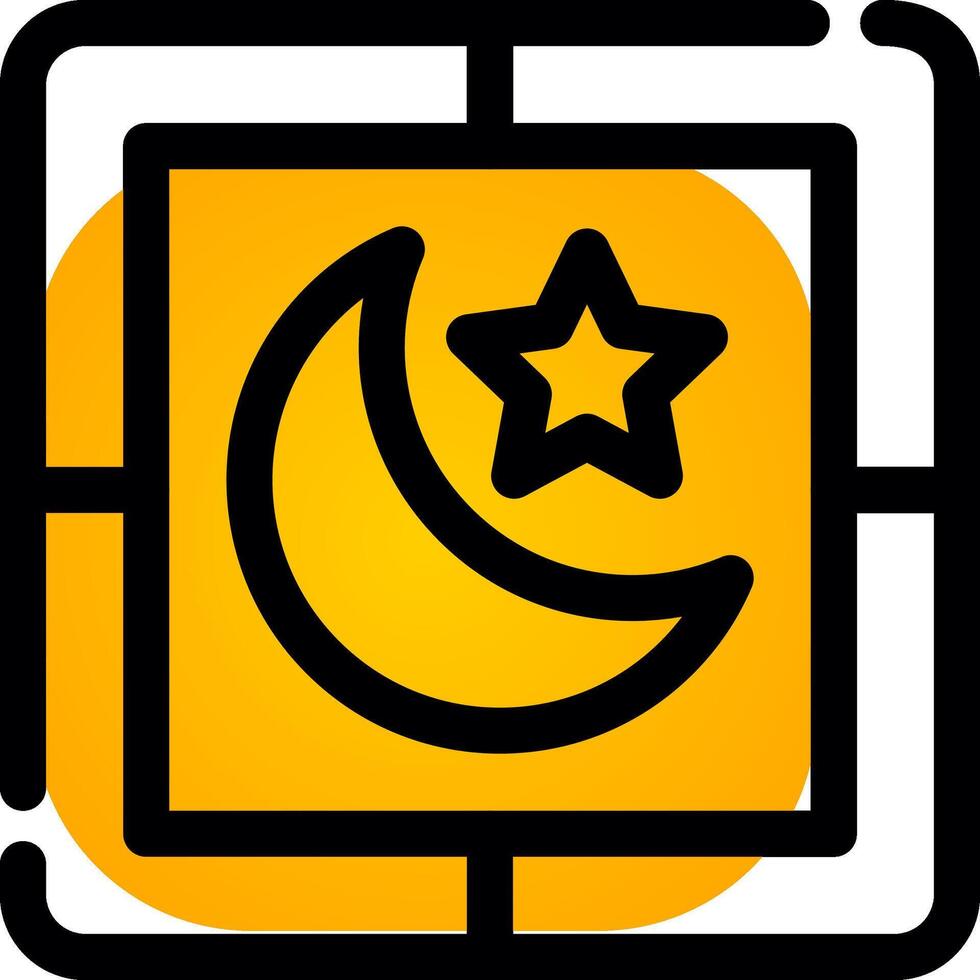 diseño de icono creativo nocturno vector