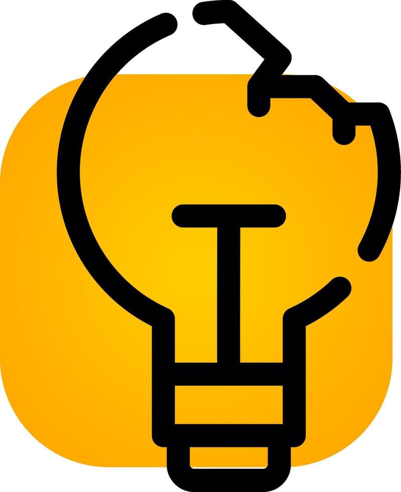 Light Bulb Creative Icon Design vector