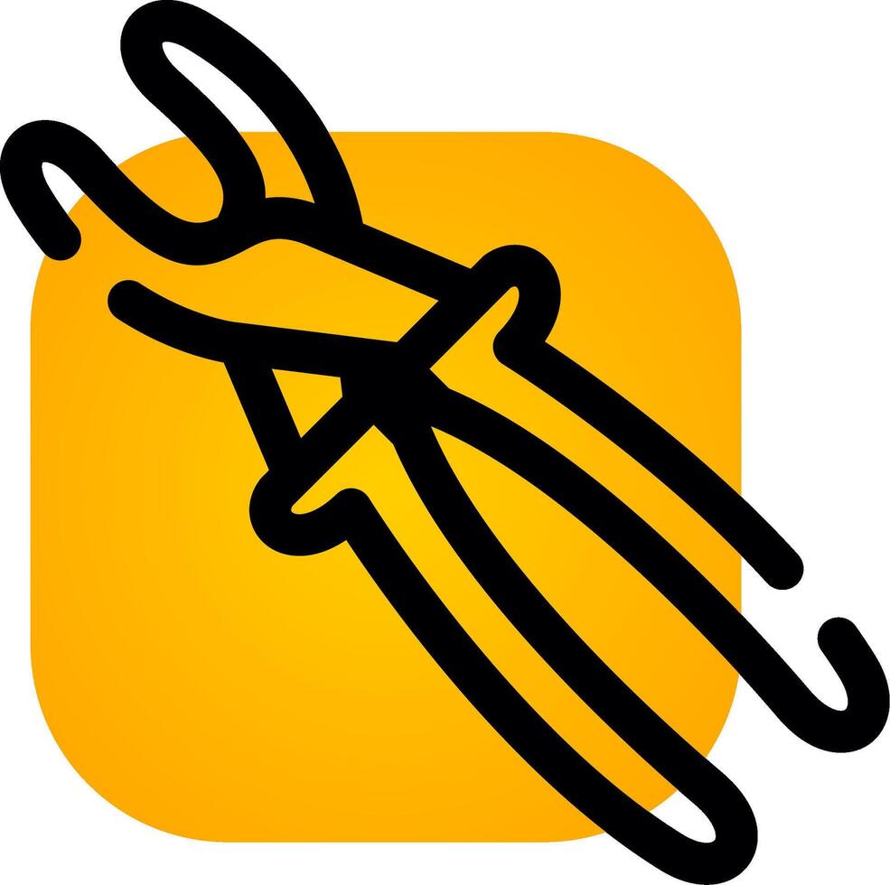 Needle Nose Pliers Creative Icon Design vector