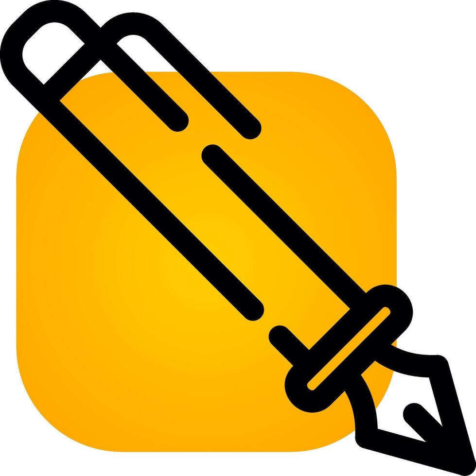 Fountain Pen Creative Icon Design vector