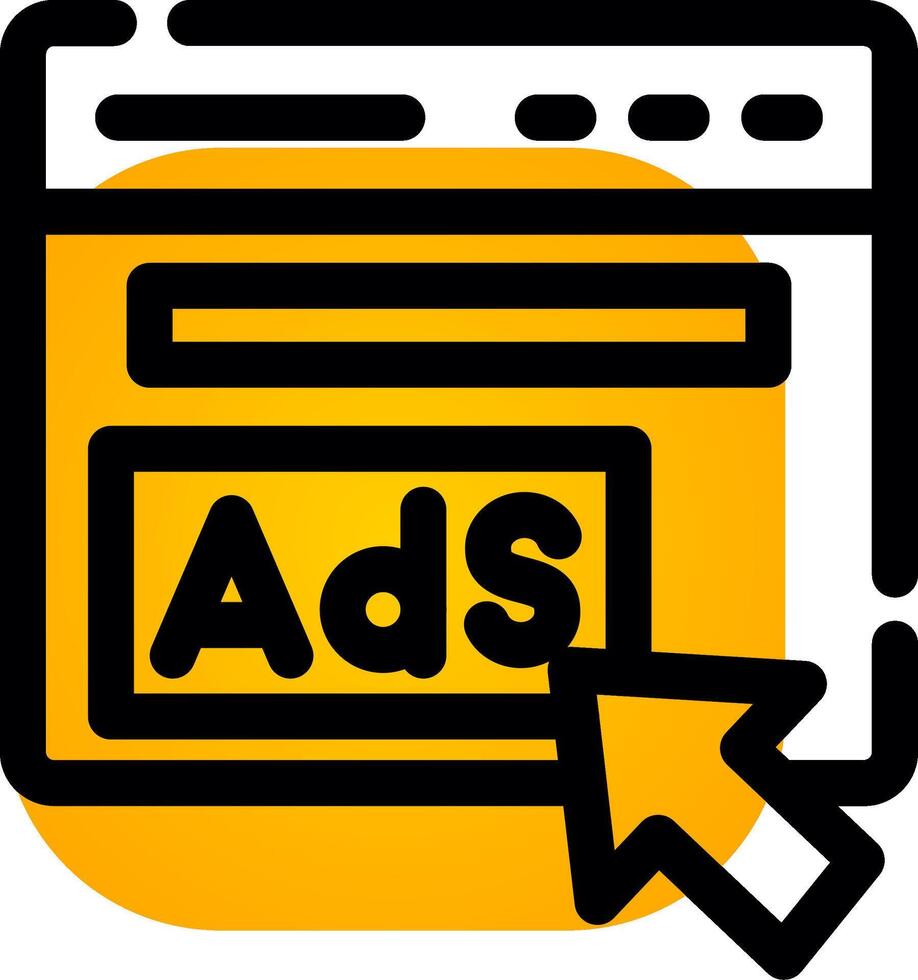 Advertising Creative Icon Design vector