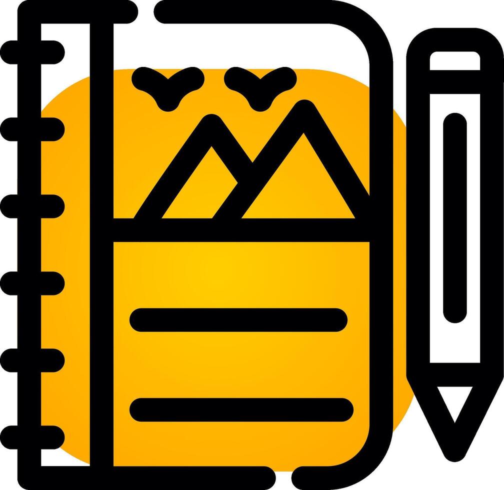 Sketchbook Creative Icon Design vector