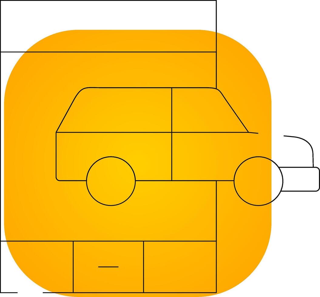 Call Taxi Creative Icon Design vector