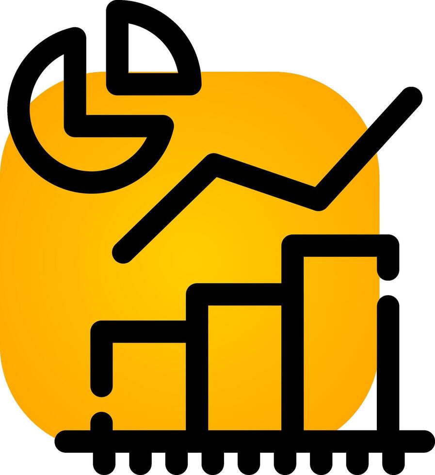 Statistical Analysis Creative Icon Design vector