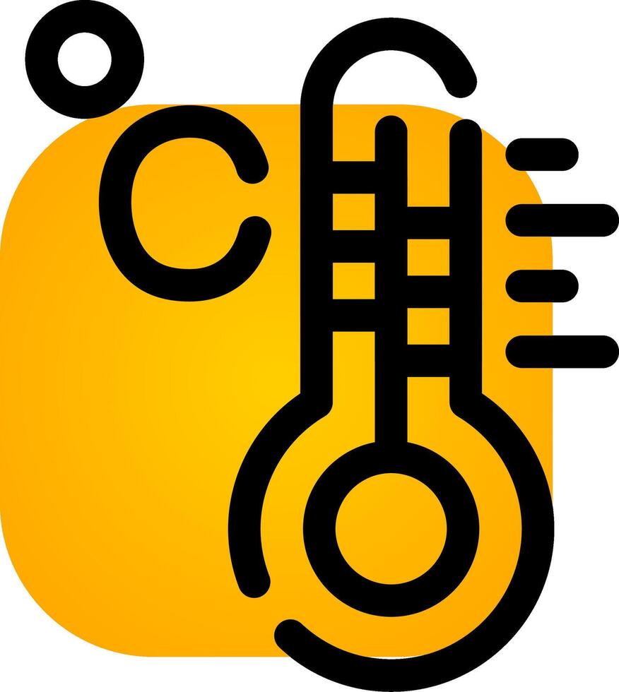Celsius creativo icono diseño vector